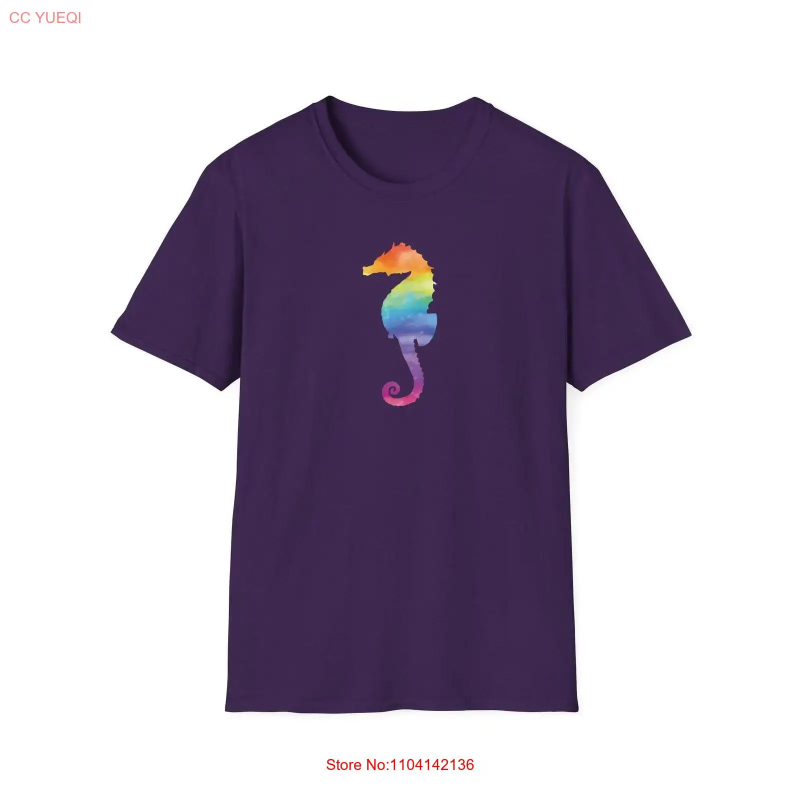 Aquarium Marine Biologist - Rainbow Seahorse T Shirt LGBTQ Pride