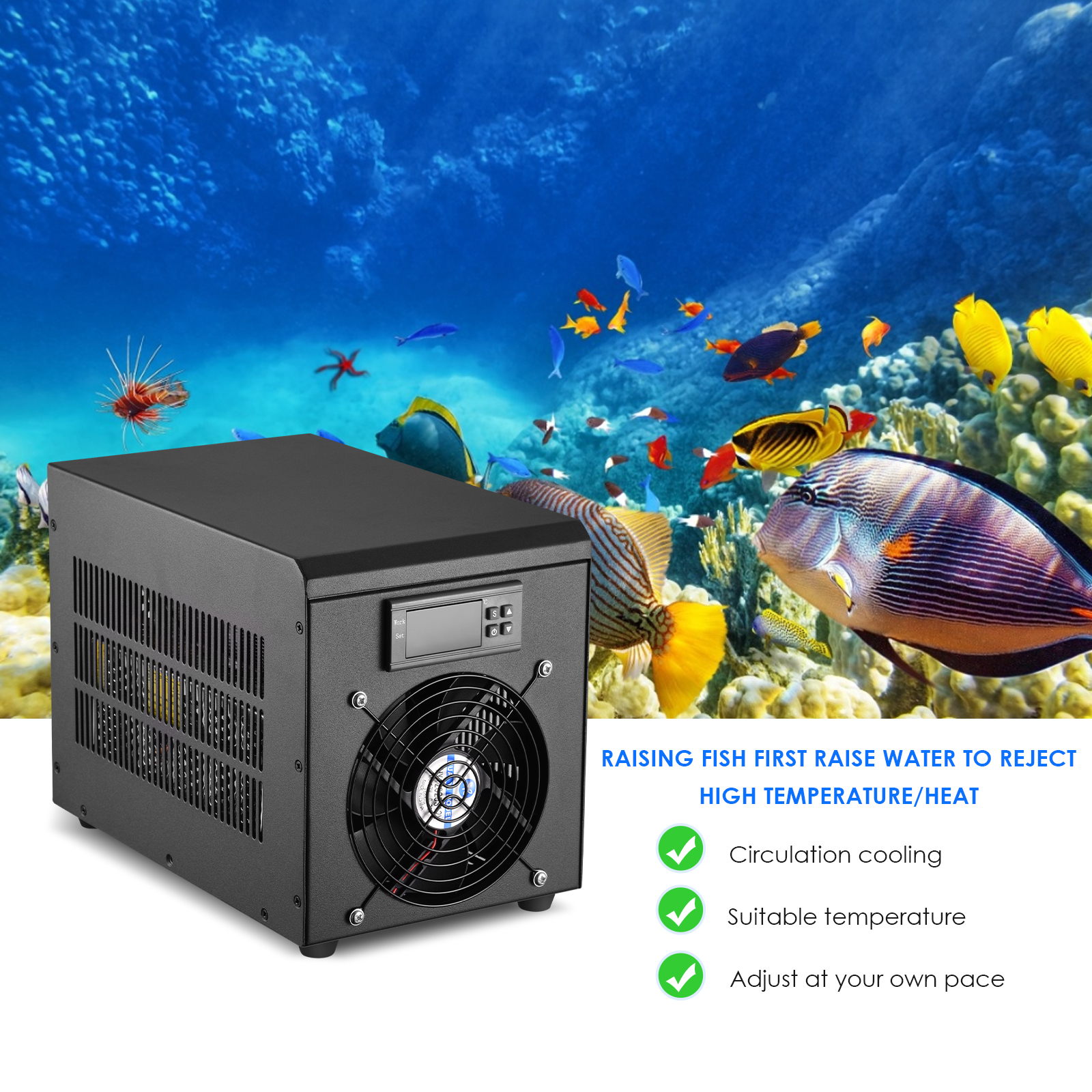 180W Aquarium Water Chiller 55 - Marine Aquarium Heater avis et prix