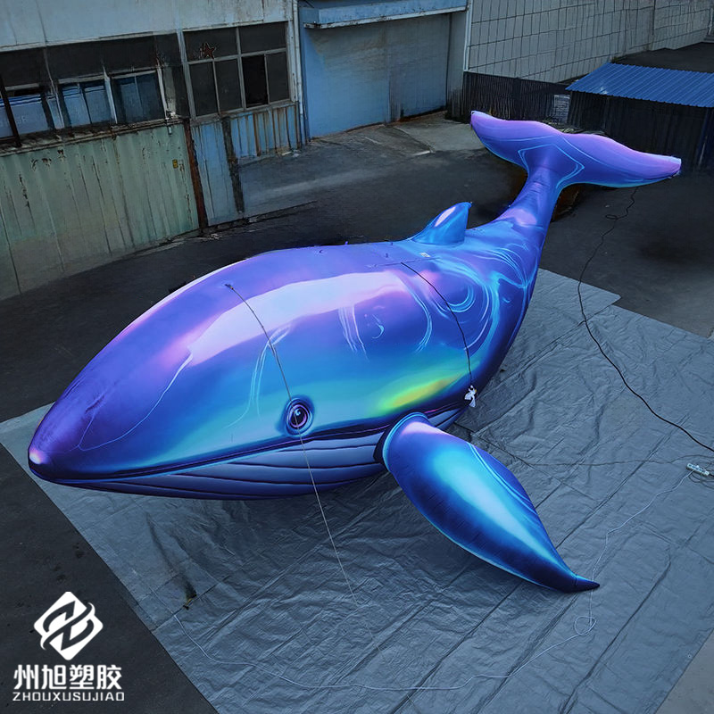 Inflatable blue whale, used as - Aquarium Blue Marine avis et prix
